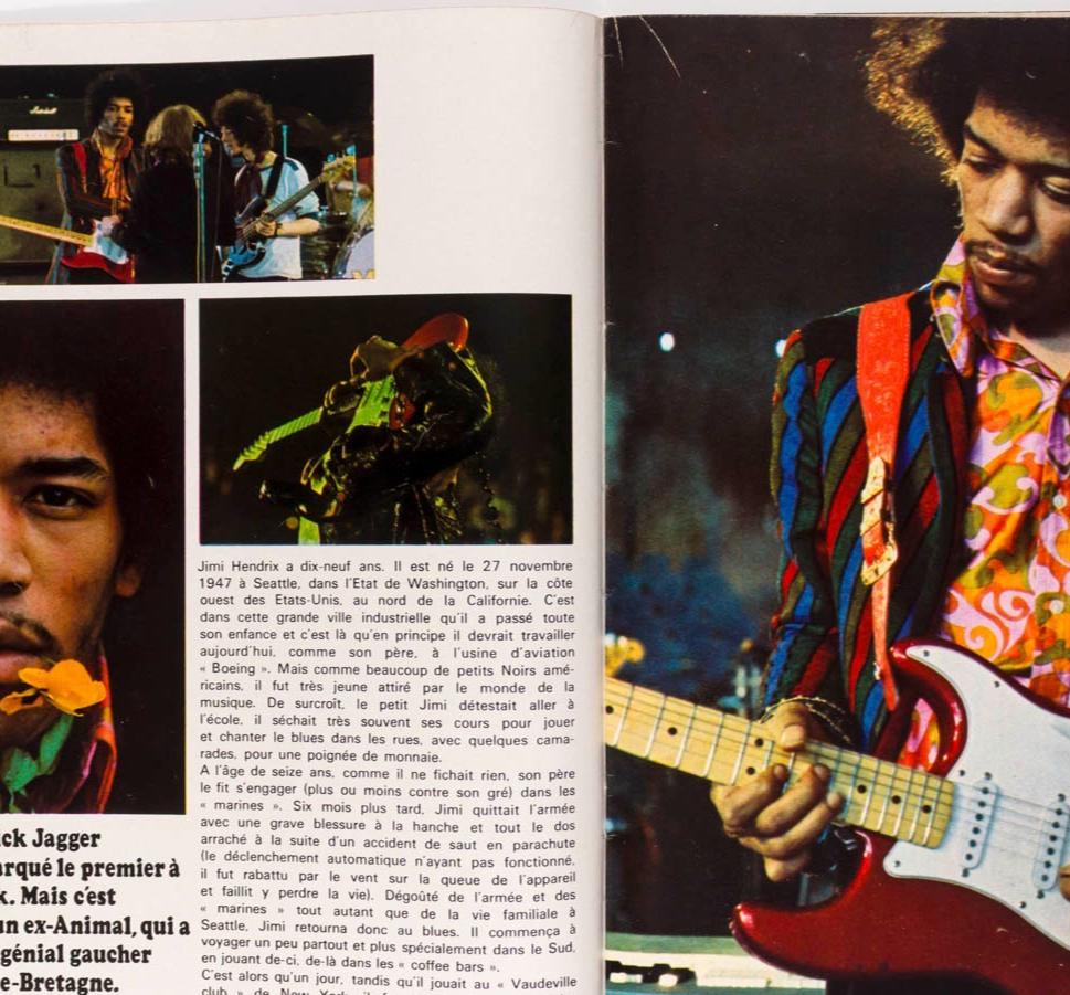 JIMI HENDRIX Dutronc MICHEL POLNAREFF Salut le Copains July 1967 Francoise Hardy