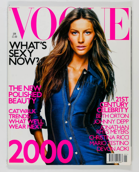 Gisele CHRISTINA RICCI Johnny Depp VOGUE January 2000 Trend JONATHAN RHYS MEYERS