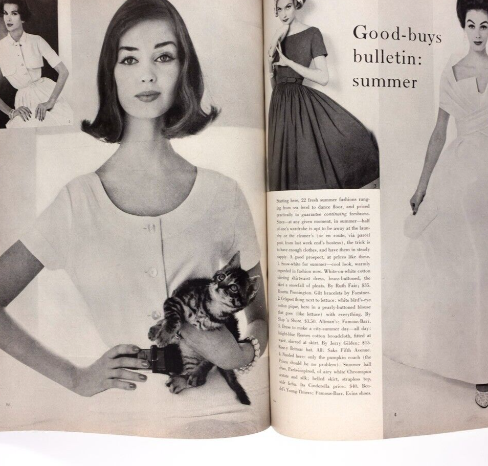 JOANNA McCORMICK Natalie Wood PICASSO Vogue 1957 June RENE BOUCHE Penn AGA KHAN