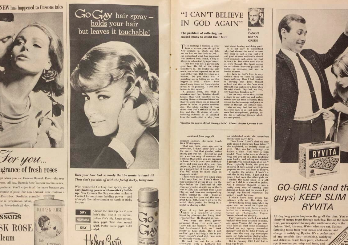 Jean Shrimpton TANIA MALLET Lake District WOMAN magazine 1964 PHYLLIS A WHITNEY