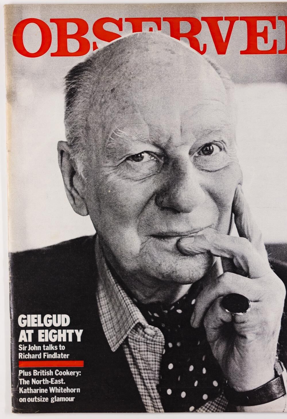 Sir John Gielgud Jane Bown HASIDIC LONDON JEWS Size 16 Glamour OBSERVER Magazine