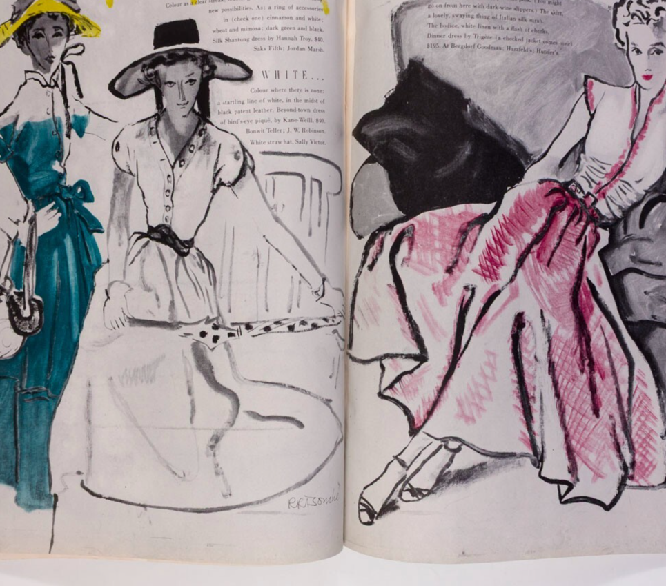 Irving Penn RENE BOUET-WILLAUMEZ Bouchet VOGUE April 1949 Mary Martin MENSWEAR