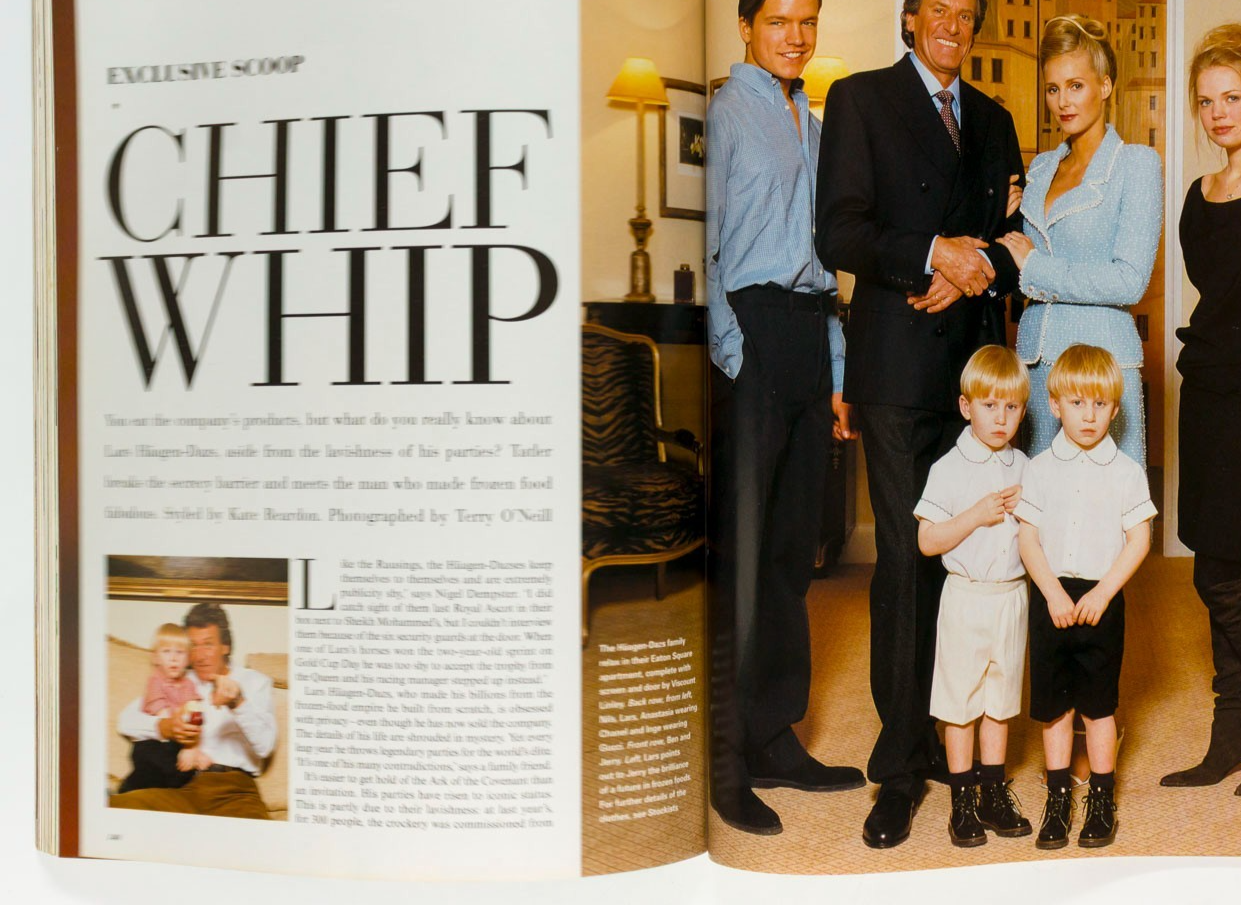 Jade Jagger NABILA KHASHOGGI Alexander McQueen RALPH LAUREN Tatler April 1997 UK