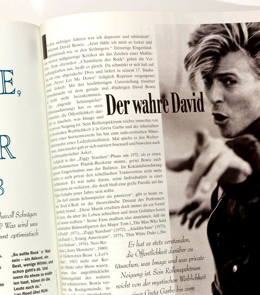 Herb Ritts DAVID BOWIE Brigitte Nielsen HELMUT NEWTON vtg MANNER VOGUE magazine