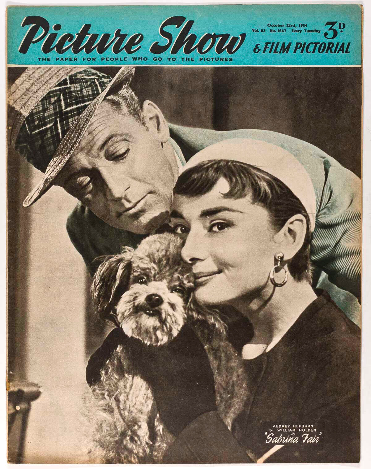 AUDREY HEPBURN William Holden PICTURE SHOW magazine 1954 October FILM PICTORIAL