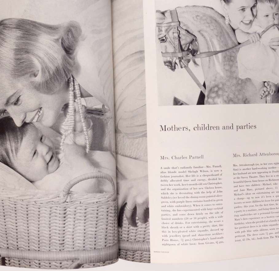 ANNABEL BIRLEY Richard Attenborough KLEIN Norman Parkinson VOGUE December 1956