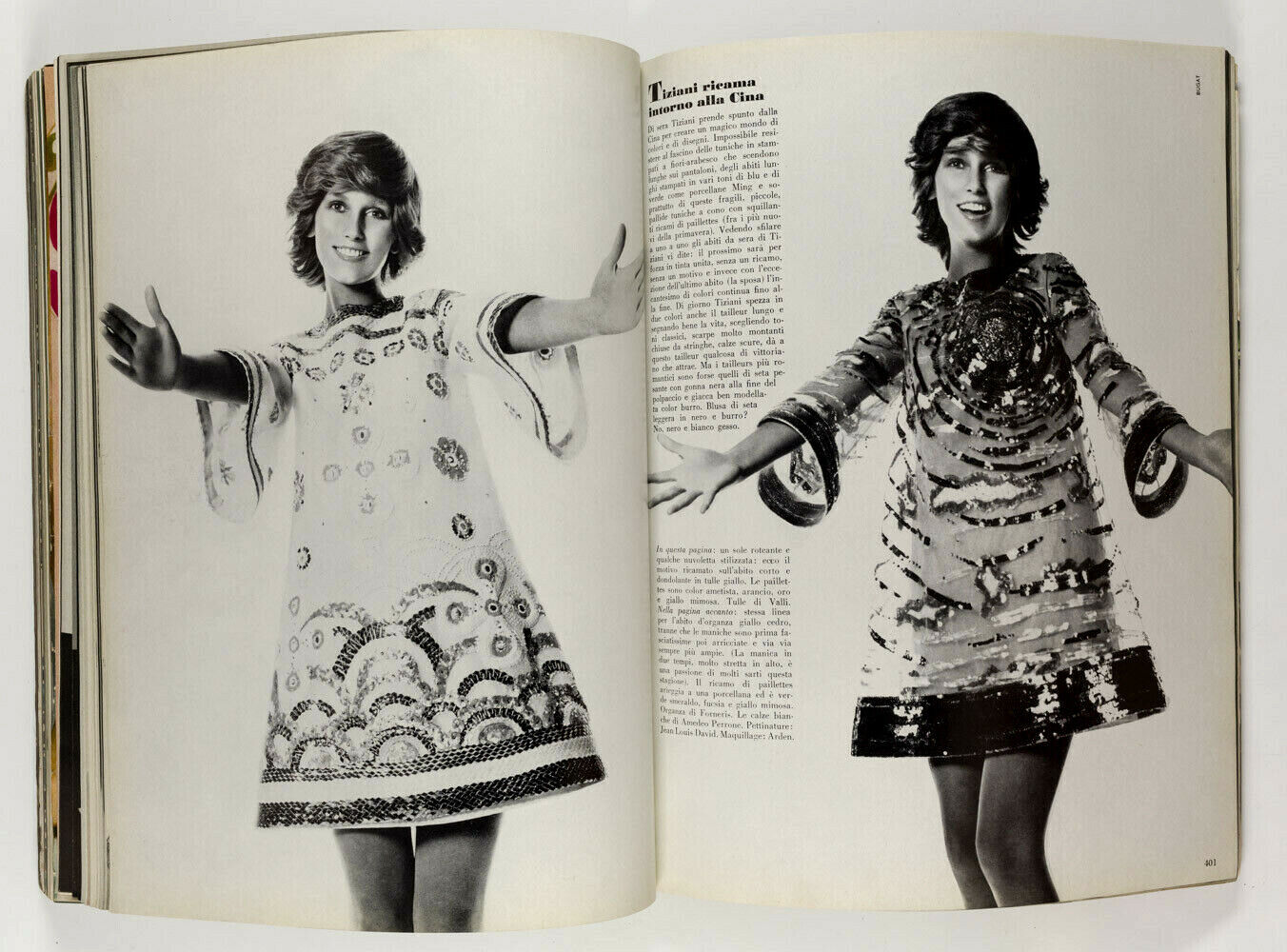 Moyra Swan DAVID BAILEY Barry Lategan COLLECTIONS Summer VOGUE ITALIA March 1970