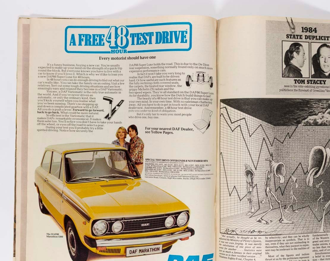 George Orwell 1984 Ralph Steadman TELEGRAPH September 20 1974 James Cameron UK