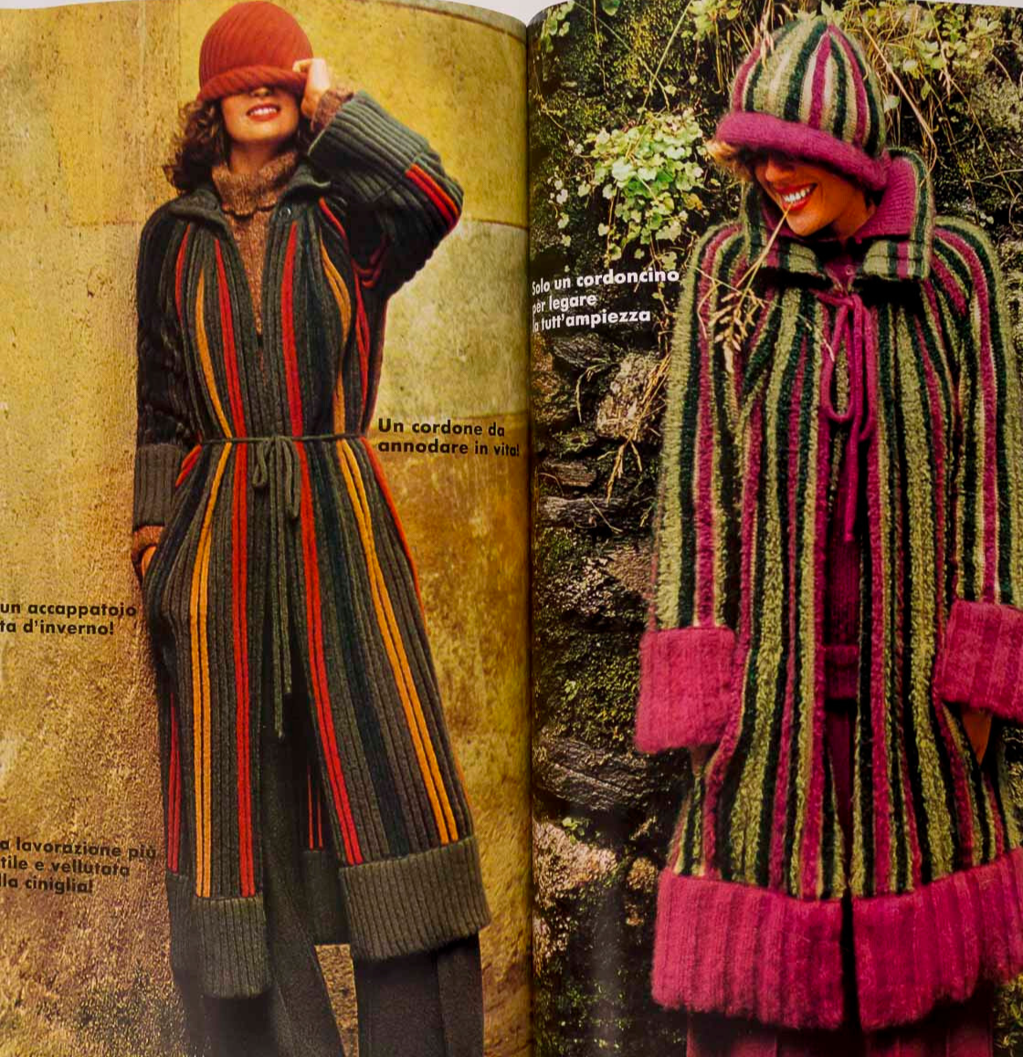 RENE RUSSO Knitwear PRET-A-PORTER Autumn Winter VOGUE ITALIA September 1974 vtg