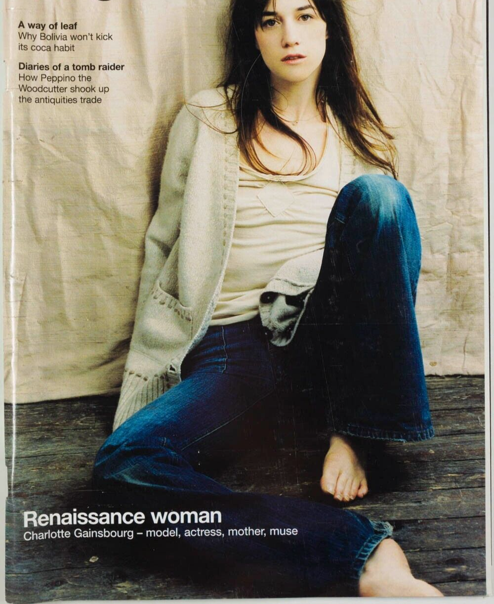 CHARLOTTE GAINSBOURG Bolivia COCA Peppino ANTIQUITIES TRADE ~ Telegraph magazine