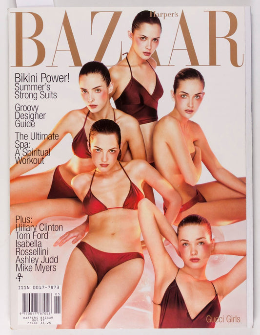 GUCCI Georgina Grenville JENNIFER EHLE Isabella Rossellini HARPERS May 1997 Judd