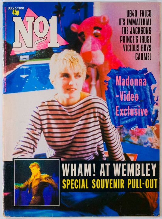 Madonna LEIGH BOWERY Boy George RIK MAYALL No 1 magazine July 1986 Falco CARMEL