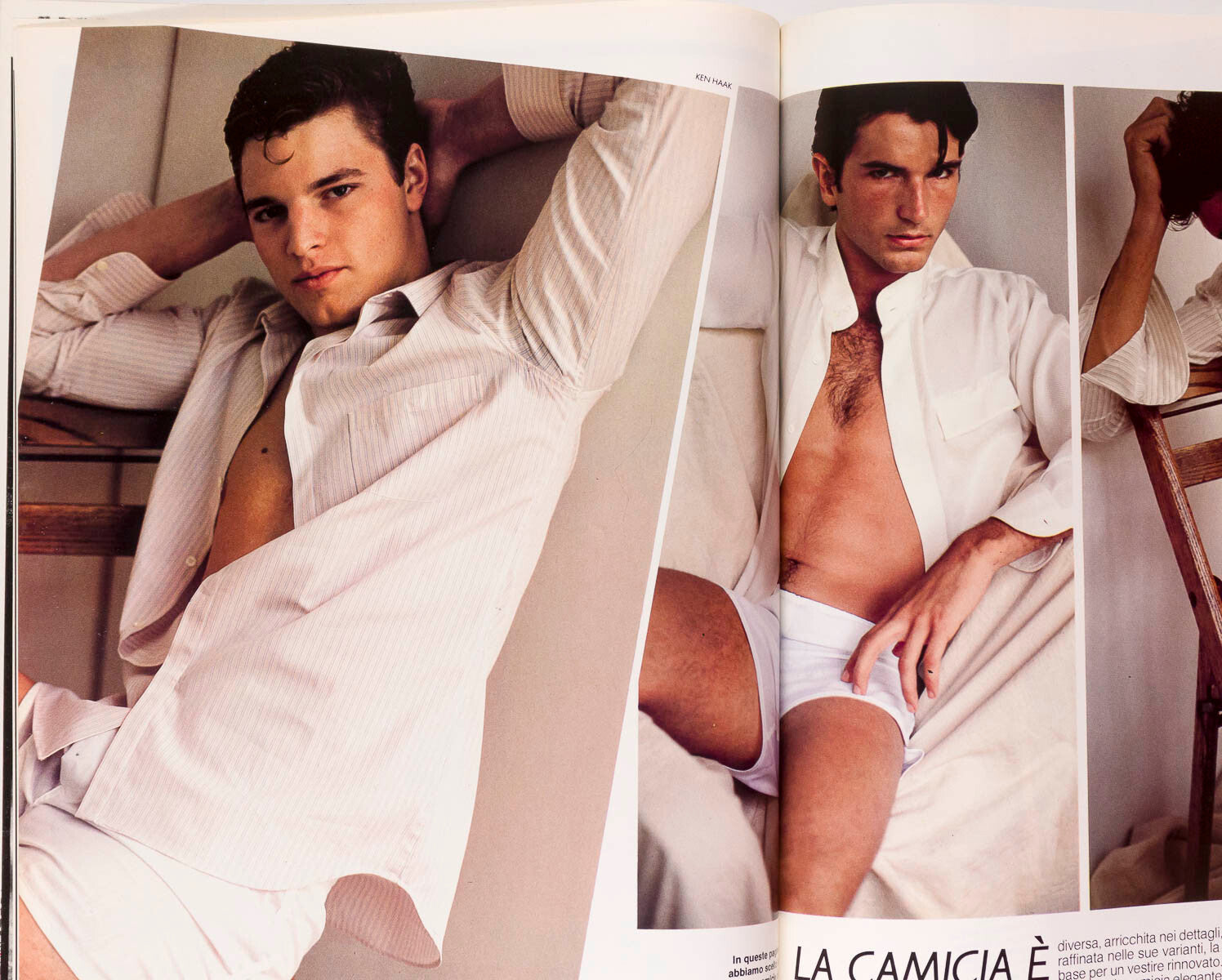 ERIC BOMAN male models 80s menswear VTG Piaget MEN'S HARPER'S BAZAAR ITALIA UOMO