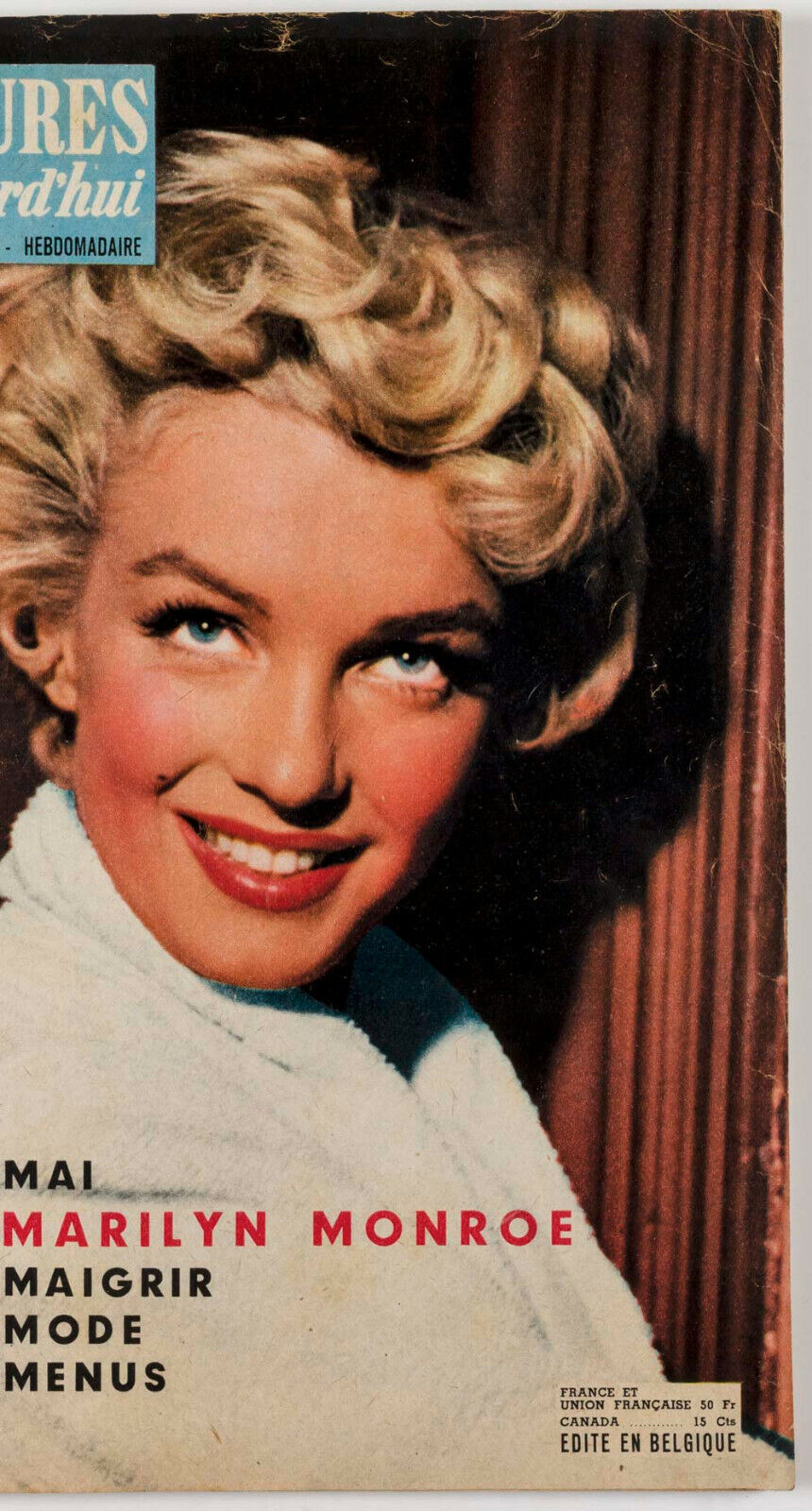 MARILYN MONROE Arthur Miller RARE Belgium LECTURES d'Aujourd'hui magazine 1950's