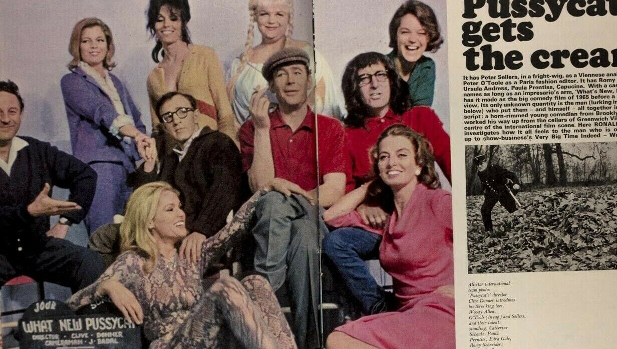 CAPUCINE Peter Sellers O'TOOLE Paula Prentis WOODY ALLEN Ursula Andress magazine