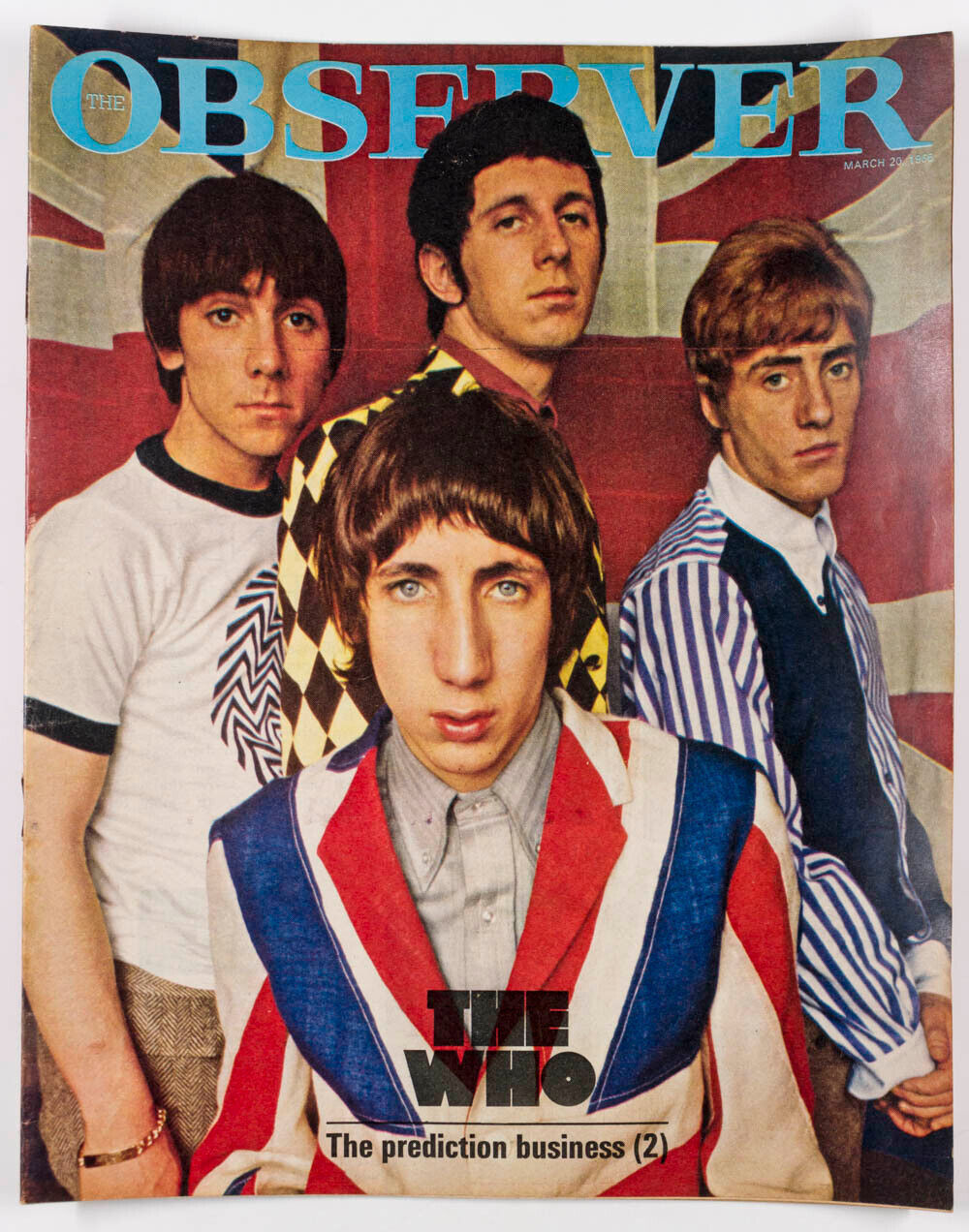 THE WHO Keith Moon PETE TOWNSHEND Colin Jones PETER BLAKE Observer magazine 60's