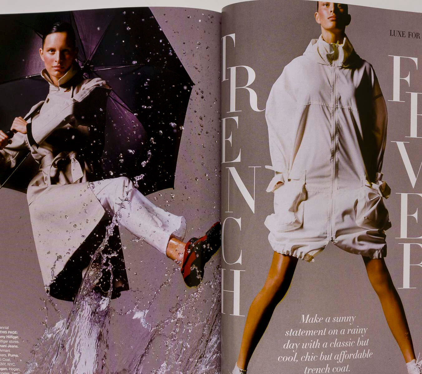 KATE MOSS Karen Elson KAROLINA KURKOVA Harpers Apr 2002 Lagerfeld JESSICA MILLER