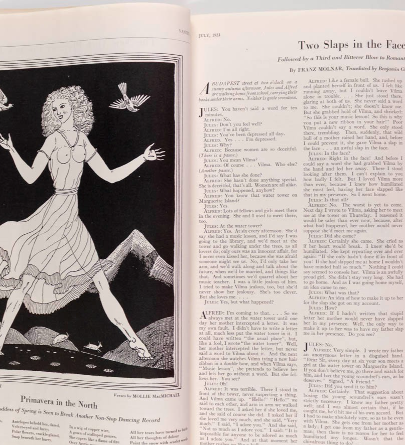 Joseph B Platt T S ELIOT Conan Doyle STEICHEN Gay VANITY FAIR magazine July 1923