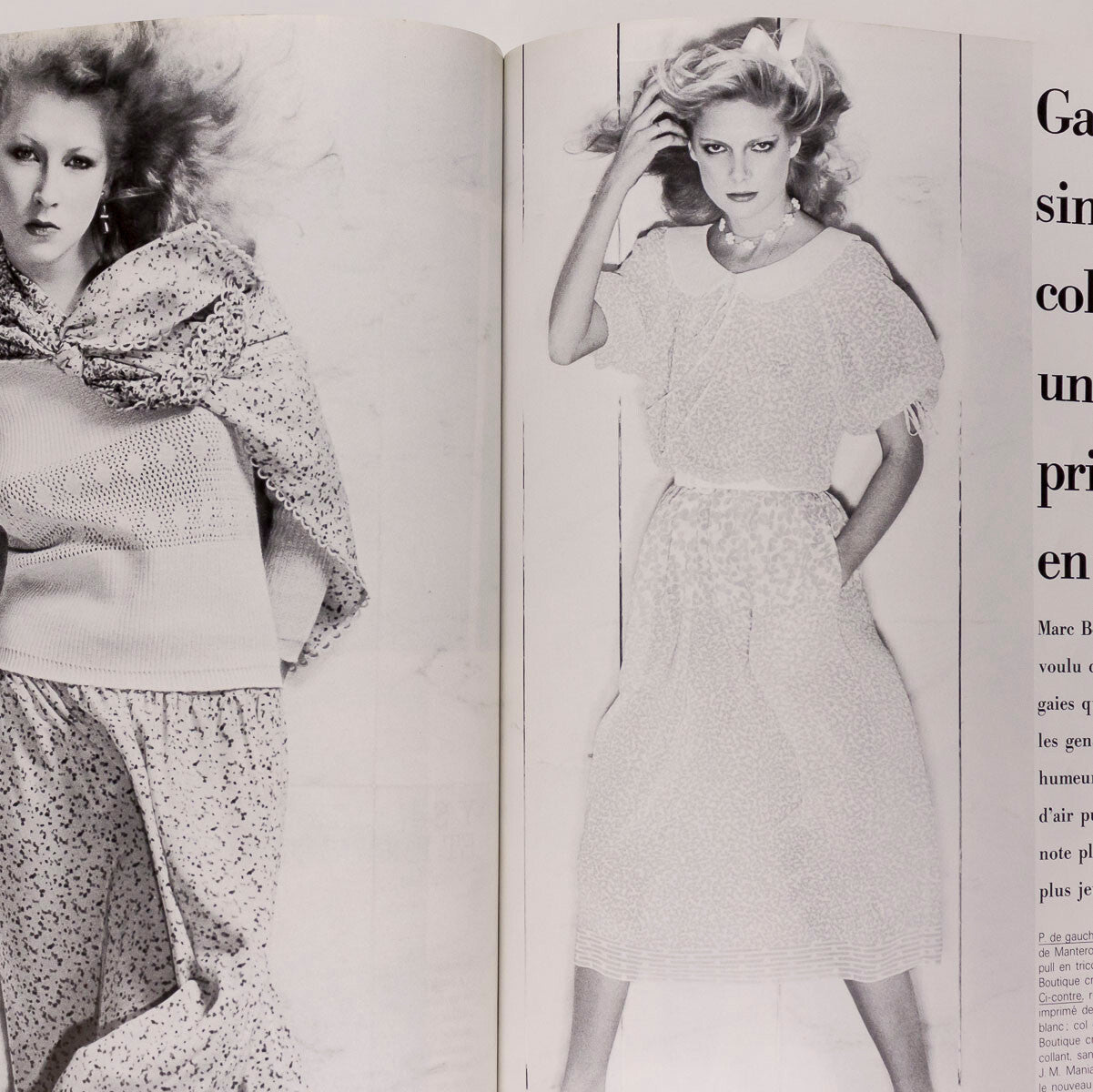 Janice Dickinson GUY BOURDIN Marie Helvin PARIS VOGUE February 1978 Iran HOMMES