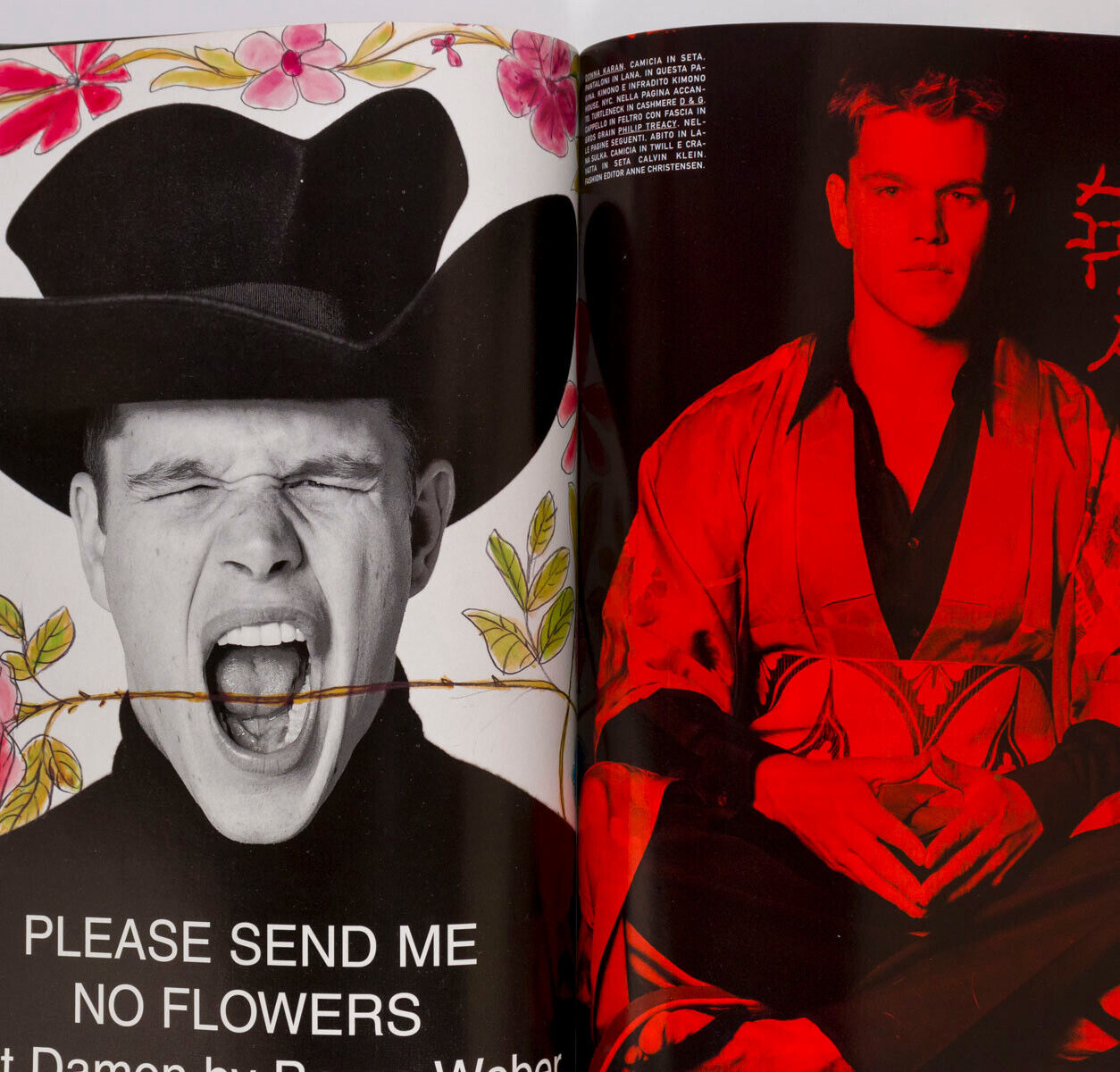 Matt Damon BRUCE WEBER Paul Morrissey LINDBERGH Iggy Pop WARHOL vtg L'UOMO VOGUE