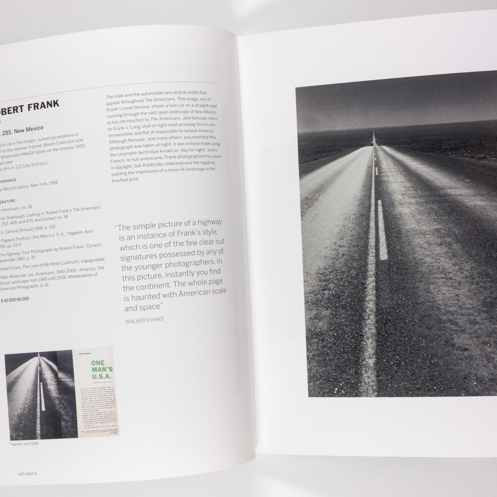 Robert Frank THE AMERICANS Sotheby's Dec 2015 NY Jake Ruth Bloom AUCTION CATALOG