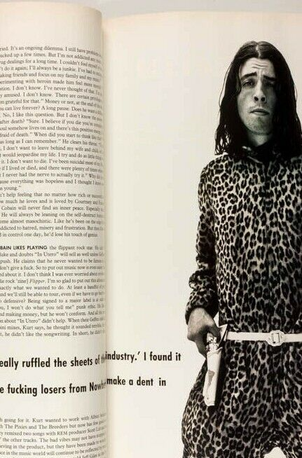 Kurt Cobain NIRVANA David Sims THE FACE September 1993 Kirsten Owen KEANU REEVES