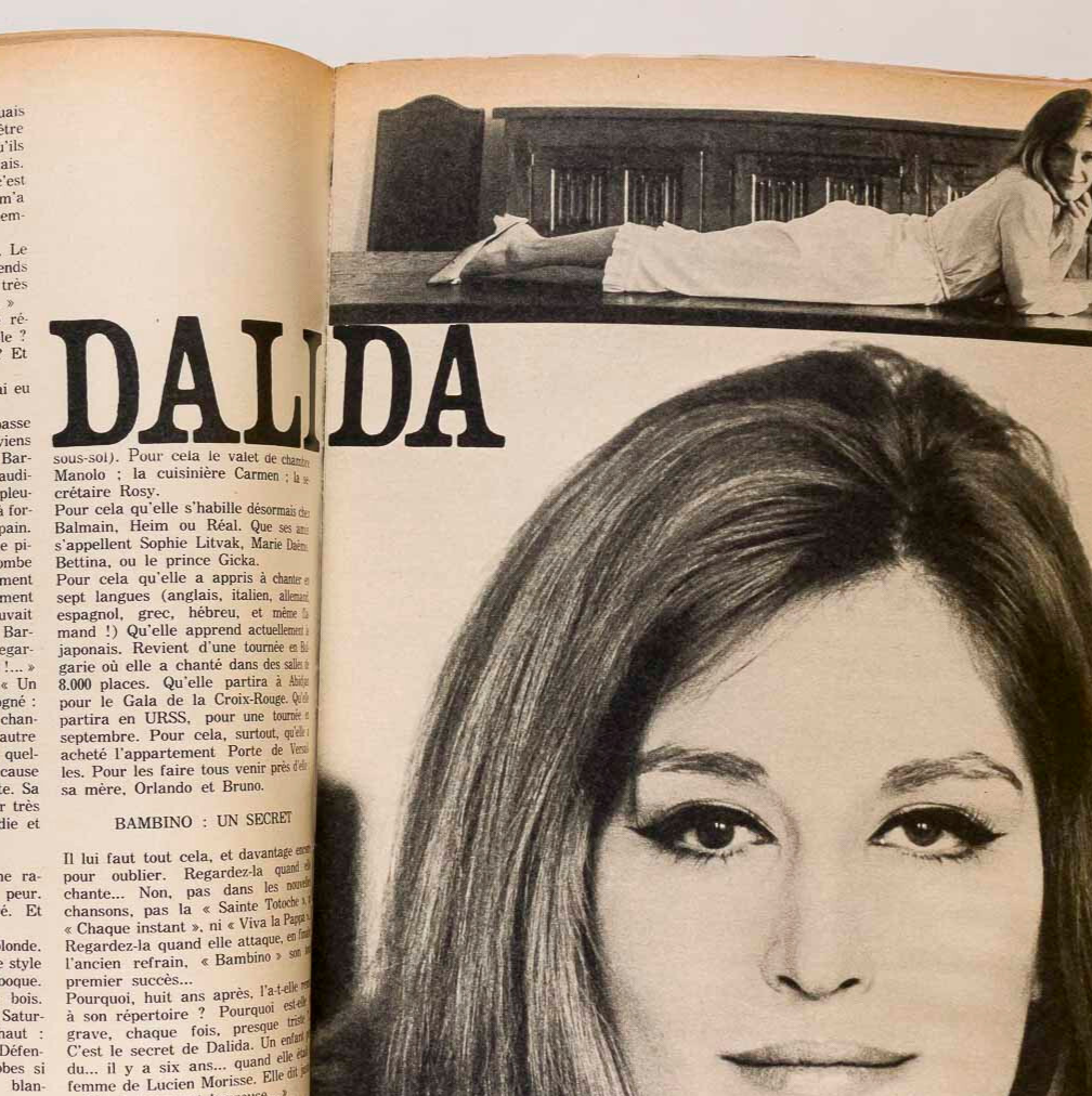 LEN DEIGHTON Dalida MAKE UP Elle magazine April 1965 Dior Bridalwear RICCI vtg