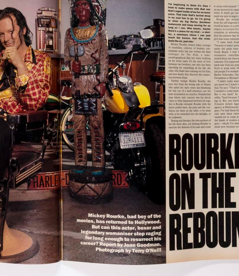MICKEY ROURKE Chris Steele-Perkins YASMIN LE BON Sunday Times 1992 November USSR