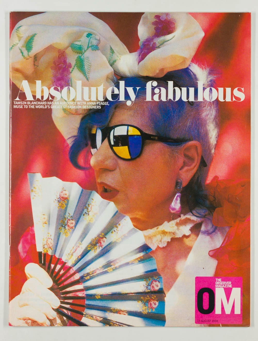 Muse ANNA PIAGGI interview TAMSIN BLANCHARD Observer OM magazine 15 August 2004