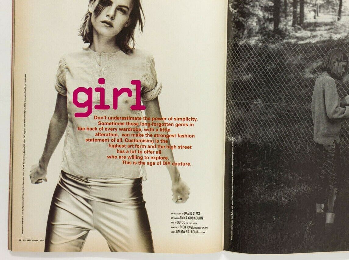 Beatrice Dalle EMMA BALFOUR David Sims THE ORB Bjork CARL COX  i-D magazine 1992