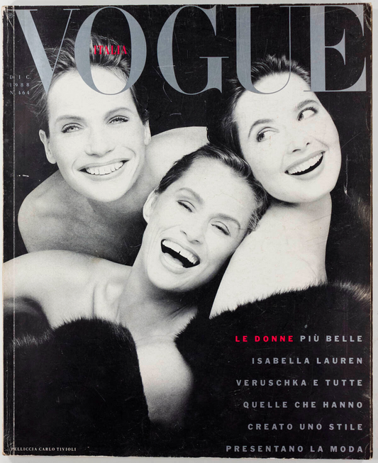 Isabella Rossellini YASMIN LE BON Cindy Crawford CORDULA REYER Jeny VOGUE ITALIA