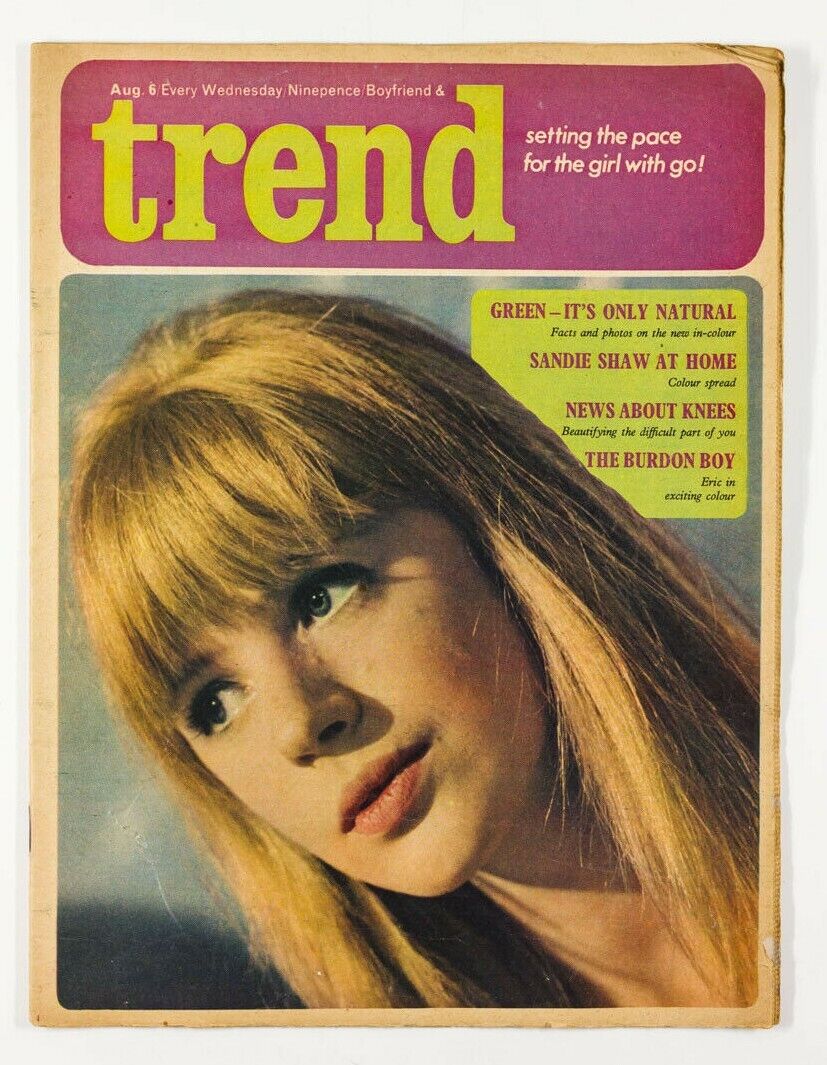 MARIANNE FAITHFUL Sandi Shaw ERIC BURDON Graham Nash ALLAN CLARKE Trend magazine