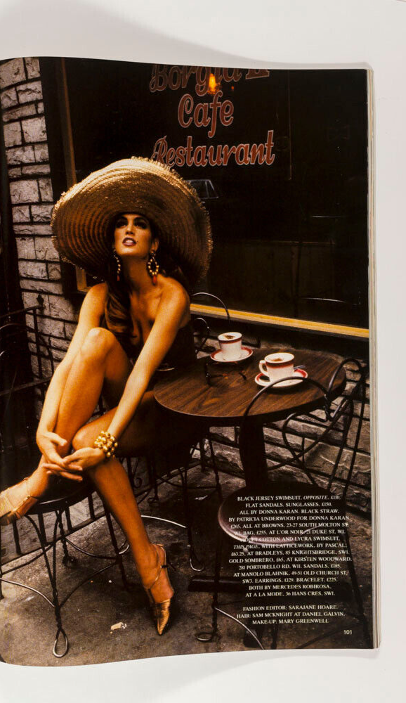LINDA EVANGELISTA Christy Turlington CINDY CRAWFORD Vogue January 1990 Naomi UK