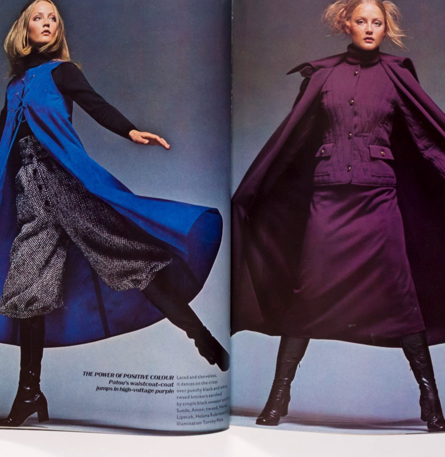 Mouchy NORMAN PARKINSON Jean Shrimpton VOGUE September 1970 Ingrid Boulting ROME