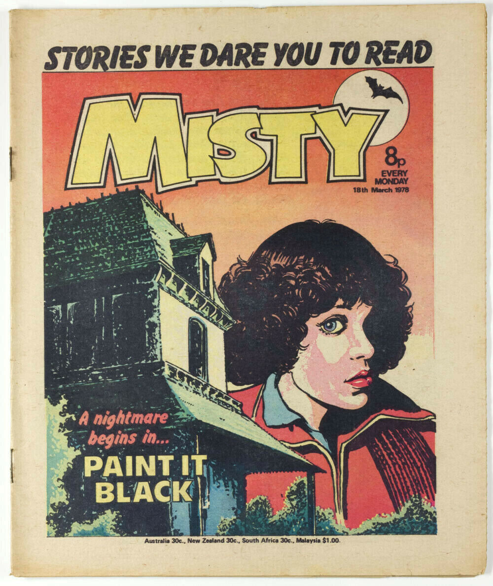 PAINT IT BLACK 8th issue MISTY COMIC book magazine No.# 8 18th March 1978 vtg UK