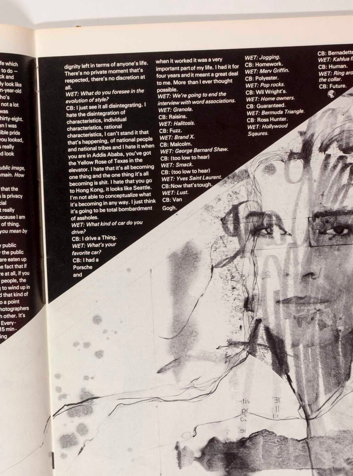 CANDICE BERGEN Matt Groening HOWARD HESSEMAN Timothy Leary WET November 1978 NYD