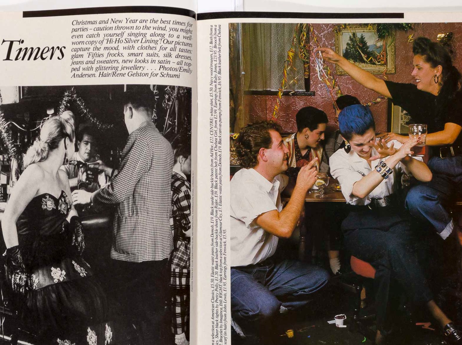 JUDY BLAME Andrew Logan MIDGE URE Lorenzo Lamas 19 MAGAZINE December 1984 vtg UK
