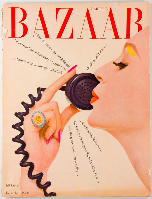 Dovima RICHARD AVEDON Lillian Bassman HARPER'S BAZAAR December 1958 PG Wodehouse