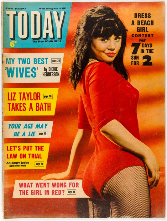 CHRISTINE KEELER Yevgeny Ivanov STEPHEN WARD Today magazine 1963 May LIZ TAYLOR