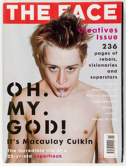 Macaulay Culkin JUSTIN TIMBERLAKE Asia Argento THE FACE magazine November 2002