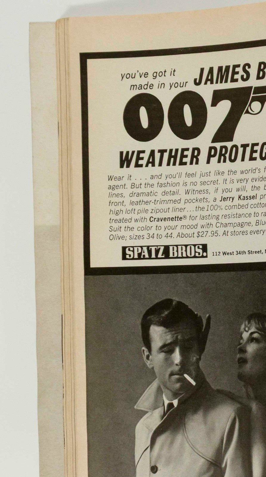 Sean Connery THUNDERBALL James Bond 007 ESQUIRE magazine June 1965 Bobby Kennedy