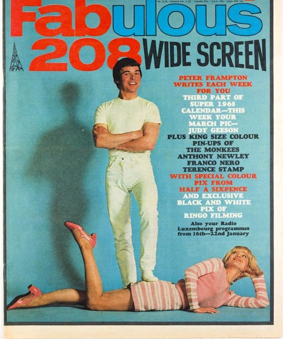 Barry Evans TOMMY STEELE Peter Frampton HAYLEY MILLS Ewa Aulin FABULOUS MAGAZINE