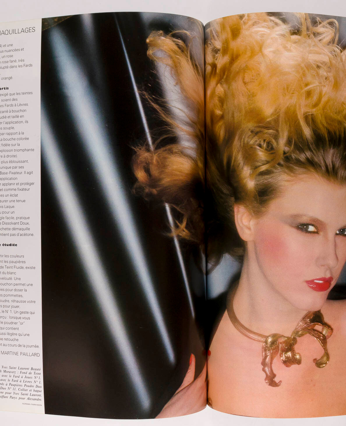 Janice Dickinson GUY BOURDIN Marie Helvin PARIS VOGUE February 1978 Iran HOMMES