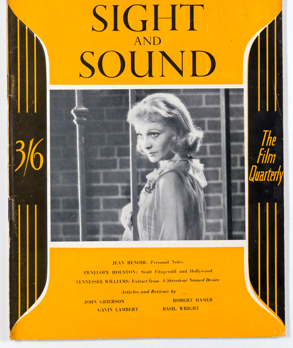 VIVIEN LEIGH as BLANCHE DUBOIS Jean Renoir JOAN CRAWFORD  Sight & Sound magazine