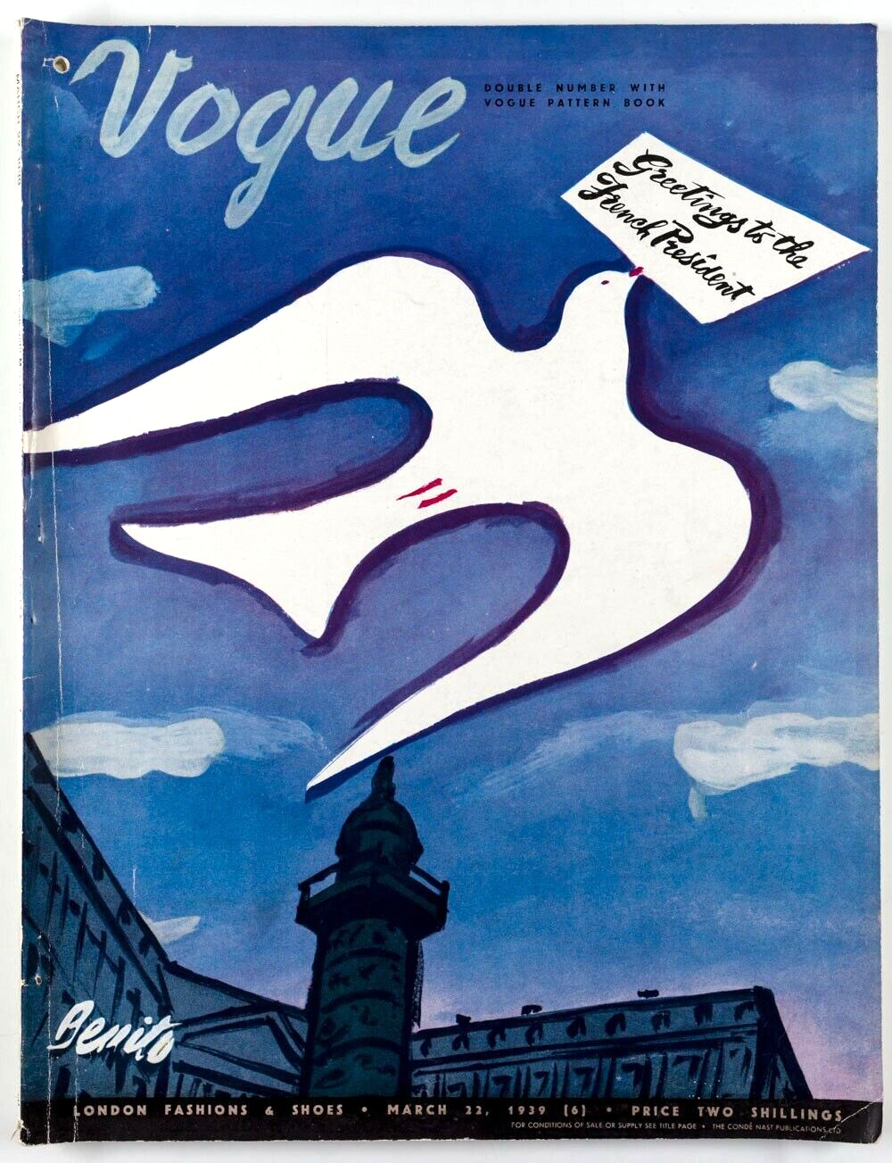 Benito PEACE DOVE Jean Pages BEMELMENS Chanel BALENCIAGA Vanderbilt GOLF Vogue