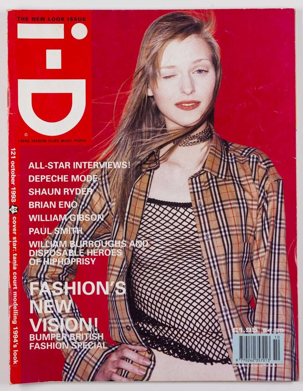 Alexander McQueen WILLIAM BURROUGHS & GIBSON Brian Eno JUDY BLAME i-D Oct 1993