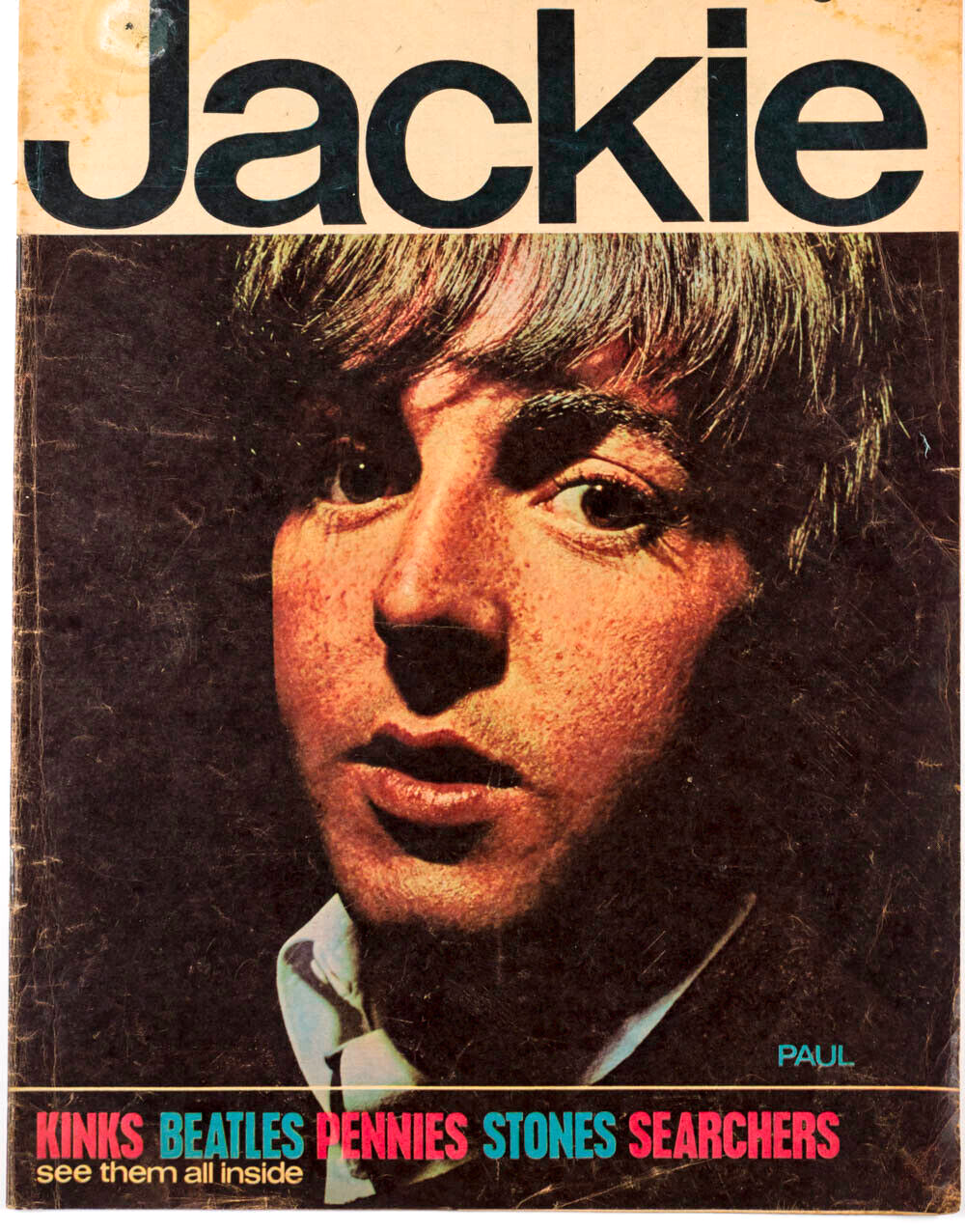 PAUL McCARTNEY The Searchers McKINLEYS Kinks KEITH RICHARDS Jackie magazine 60s