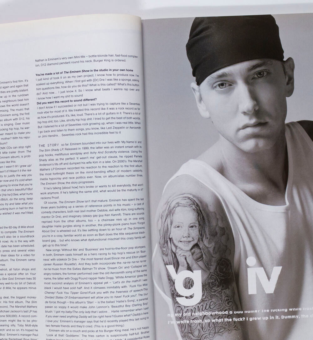 Eminem RARE WITHDRAWN PINK TOP COVER VARIANT Matthias Vriens THE FACE magazine