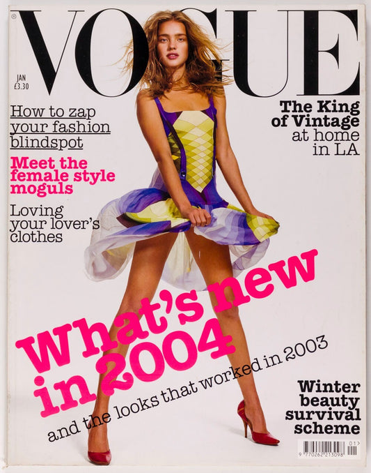 Natalia Vodianova LOUISE PEDERSEN Tamara Mellon VOGUE January 2004 21st birthday