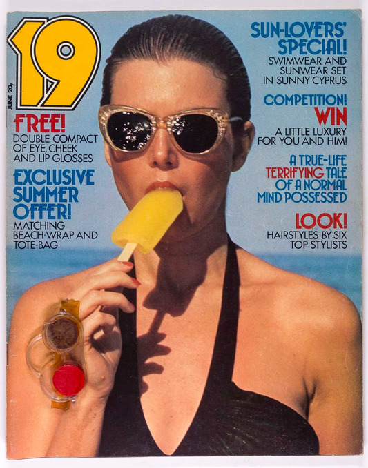 FREE GIFT 19 MAGAZINE June 1974 Biba MICK RONSON Scott Antony COLIN BLUNSTONE